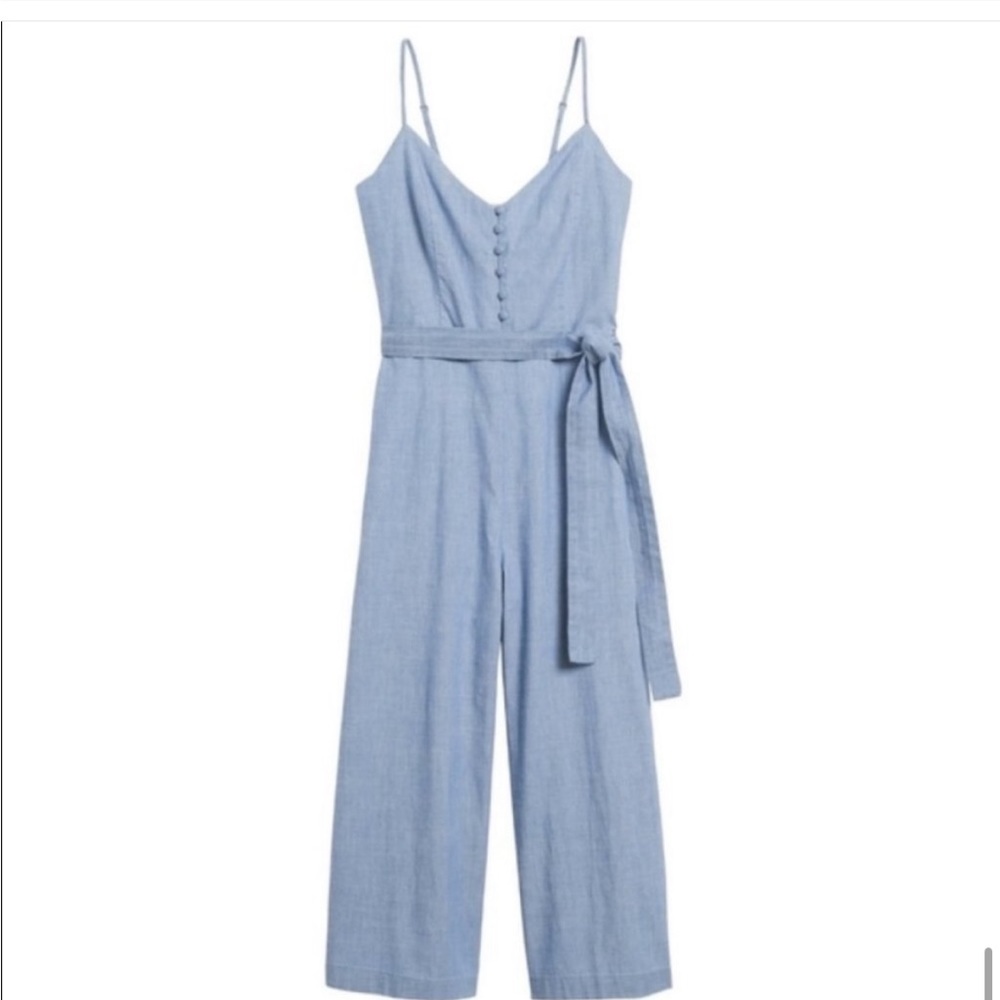 Banana republic chambray jumpsuit